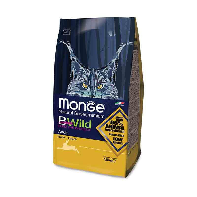 Monge BWild Adult (kiškiena) 1,5kg