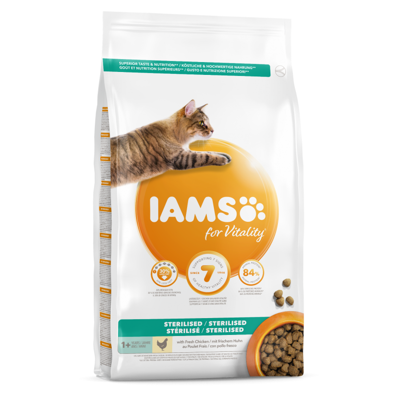 IAMS Sterilised Cat (vištiena) 10kg