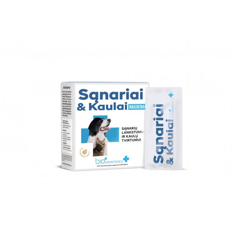 Bioveterinary Sąnariai & Kaulai maisto papildas augintiniams N28