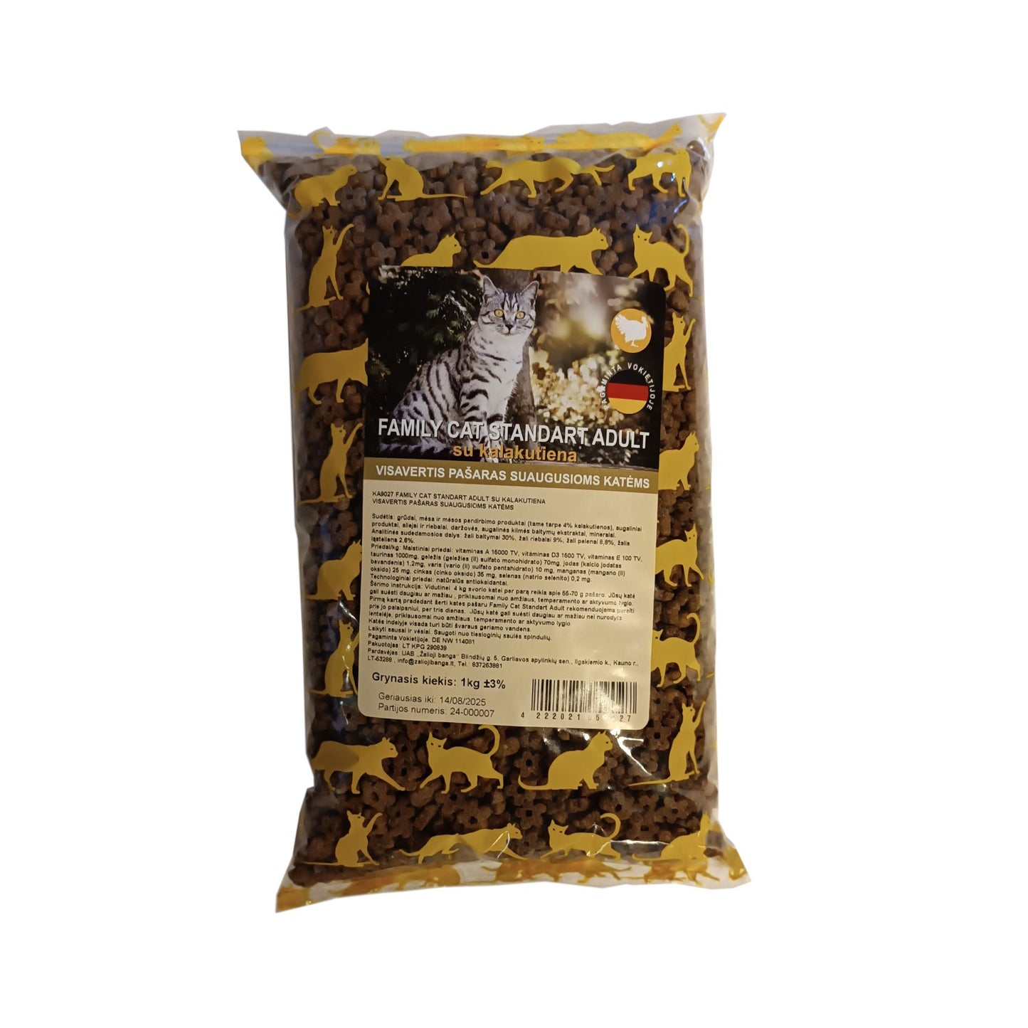 Family Cat Standart Adult su kalakutiena 1kg