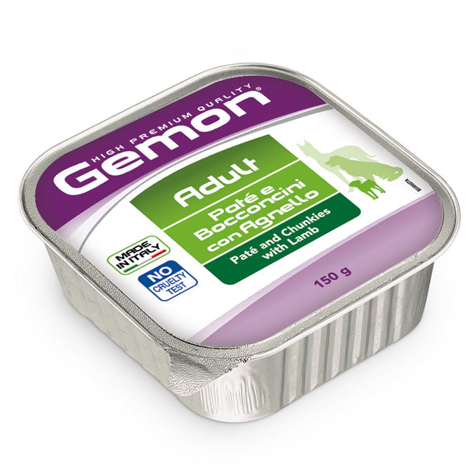 GEMON - Wet Dog Pate Adult konservai šunims su ėriena 150g