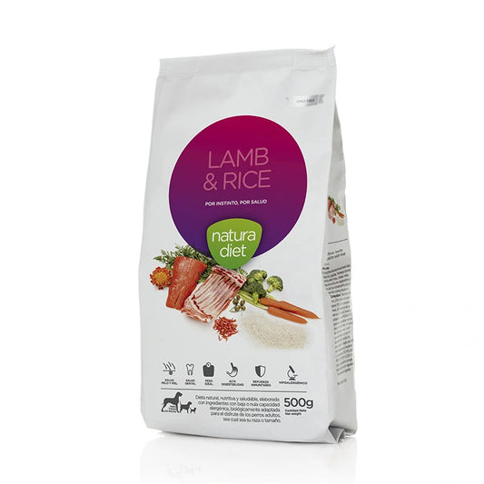 Natura Diet Lamb & Rice sausas maistas šunims