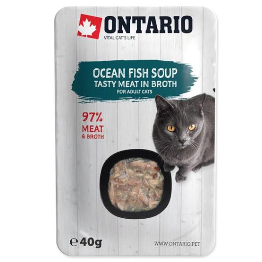 Ontario Cat Soup Ocean Fish with vetebles 40g (Sriuba)