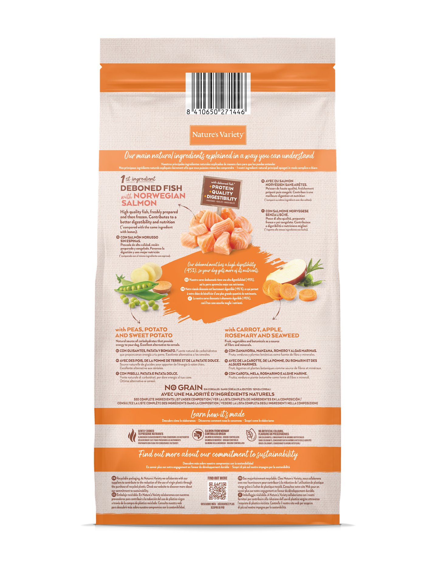 No Grain Mini Adult (lašiša) 7 kg