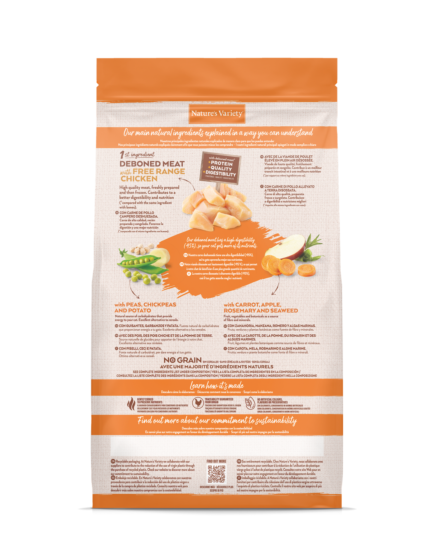 No Grain Sterilized Cat (vištiena) 1,25 kg