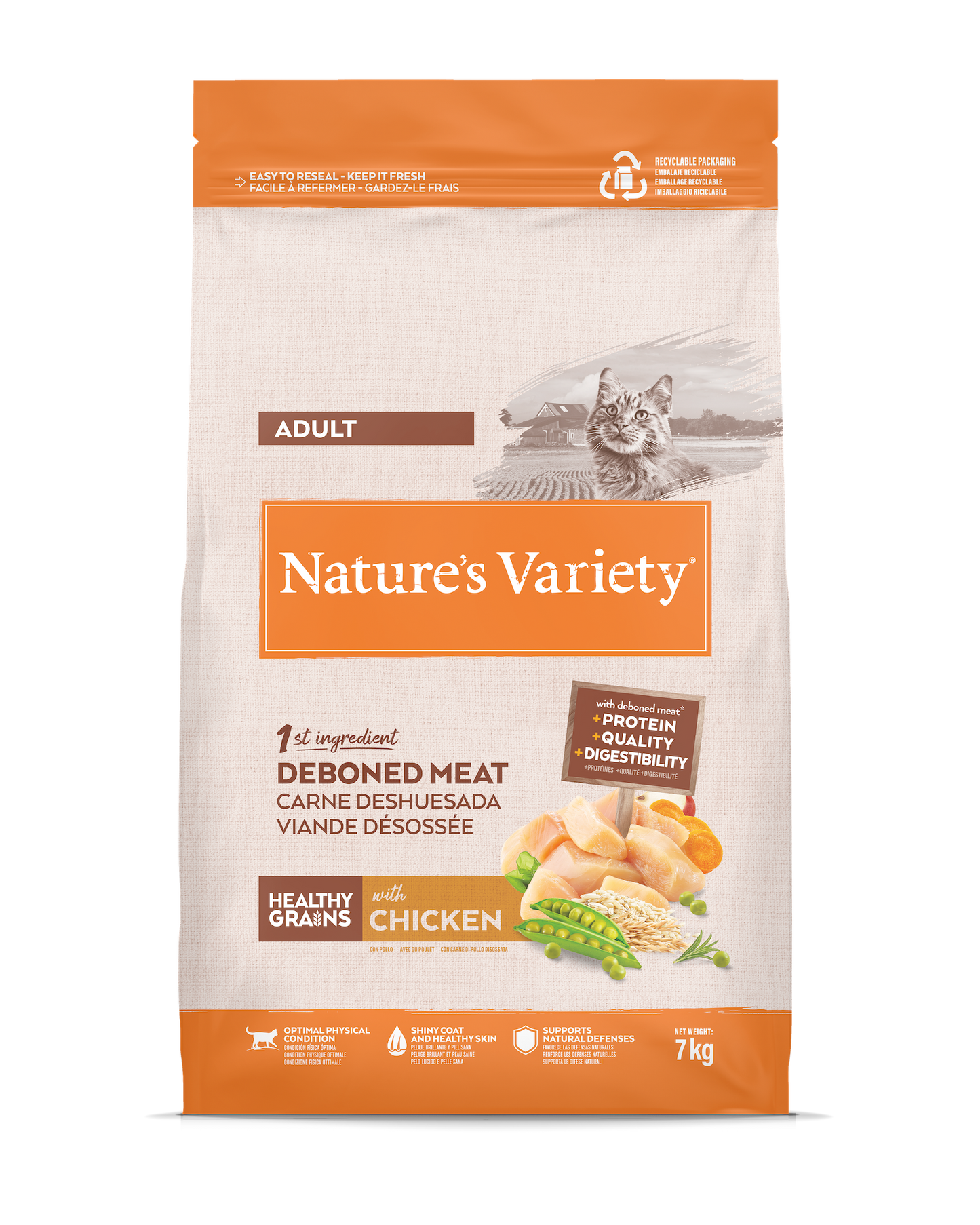 Healthy Grain Adult Cat (vištiena) 7 kg