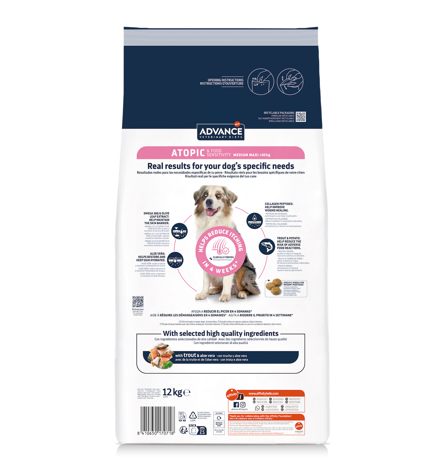 Atopic Dog Med/Max (upėtakis) 12 kg