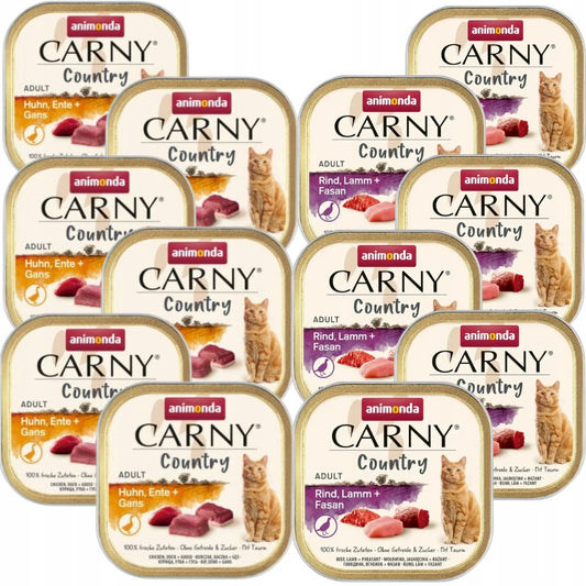 Animonda Carny Adult - šlapias kačių maistas įvairių skonių Mix 12 x 100g