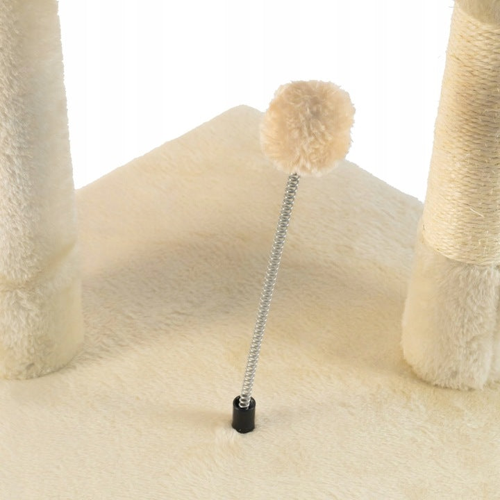 Kačių draskyklė "TomiDomi" smėlio spalvos 116 cm