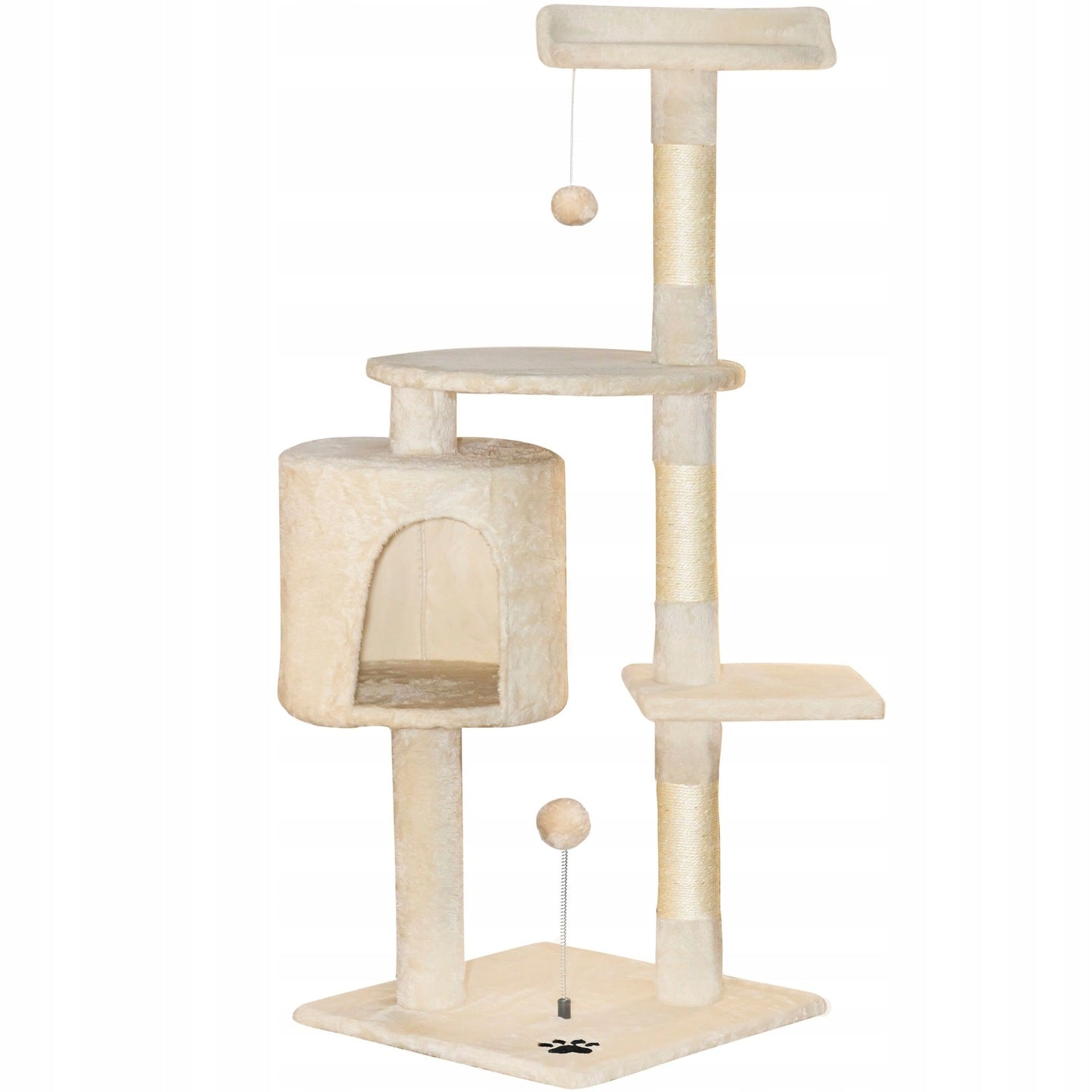 Kačių draskyklė "TomiDomi" smėlio spalvos 116 cm