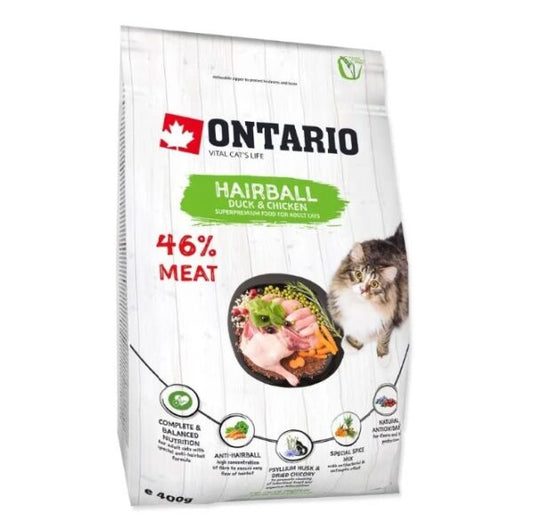 Ontario Cat Hairball 0,4kg (nuo plaukų kamuolių)