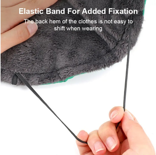 Šilta striukė šuniui su diržais