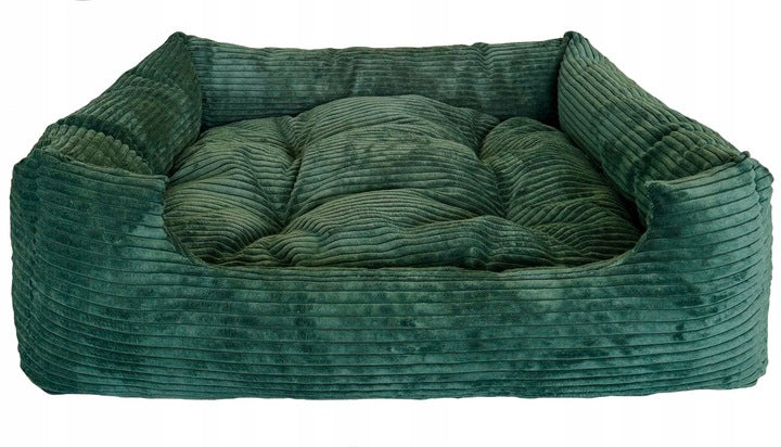 Minkštas pliušinis guolis 75x65cm žalias, velvetinis