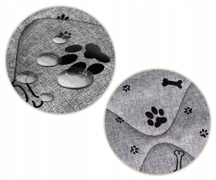 Neperšlampama šunų pagalvė "Golden Bone" juoda