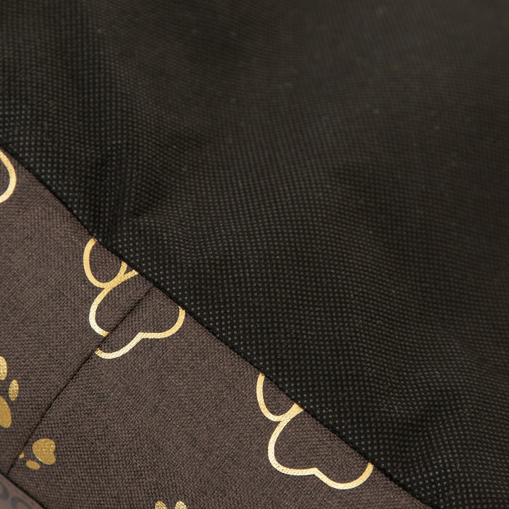 Guolis šuniui L 75x60 cm - Nuimamas čiužinys, rudas su letenėlėmis