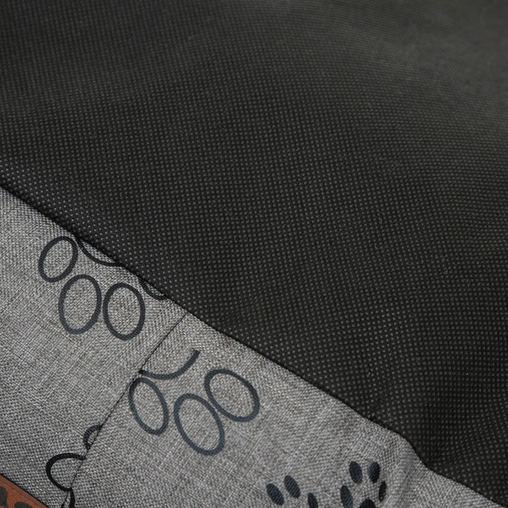 Guolis šuniui L 75x60 cm - Nuimamas čiužinys, Grafitas su letenėlėmis