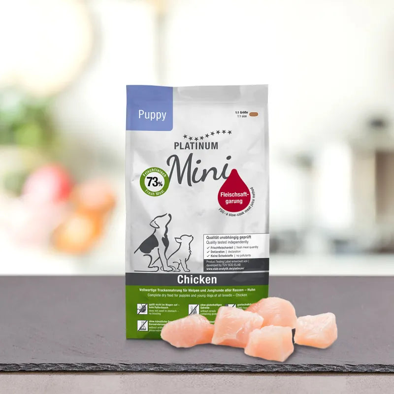 Platinum Puppy Mini sausas pašaras mažų veislių jauniems šuniukams su vištiena 900g
