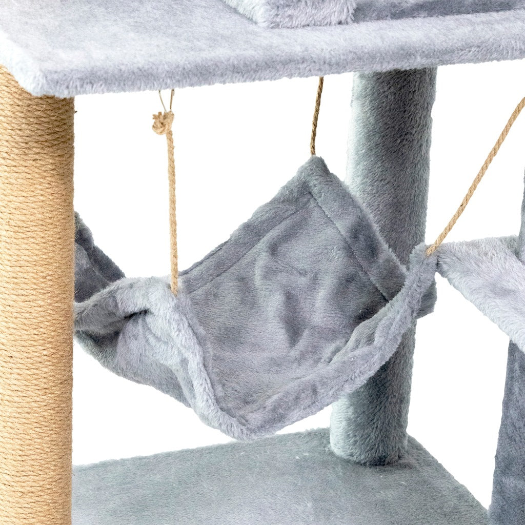 Kačių draskyklė su hamaku 125 cm.