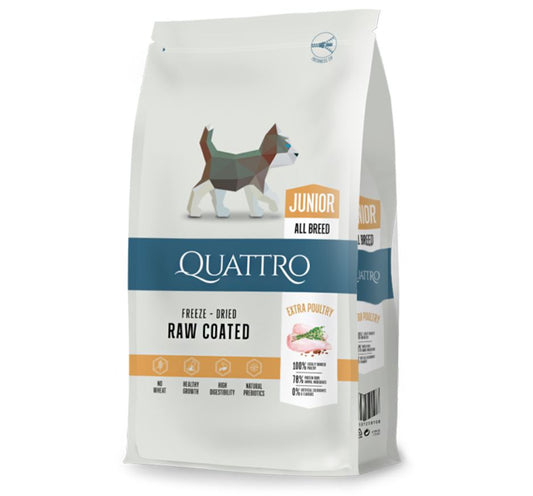 QUATTRO Junior su paukštiena sausas jaunų šunų pašaras 7kg