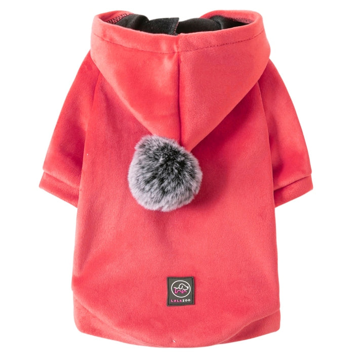 Šiltas veliūrinis megztinis šuniu