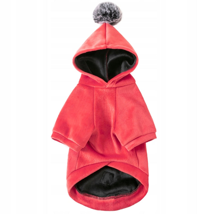 Šiltas veliūrinis megztinis šuniu