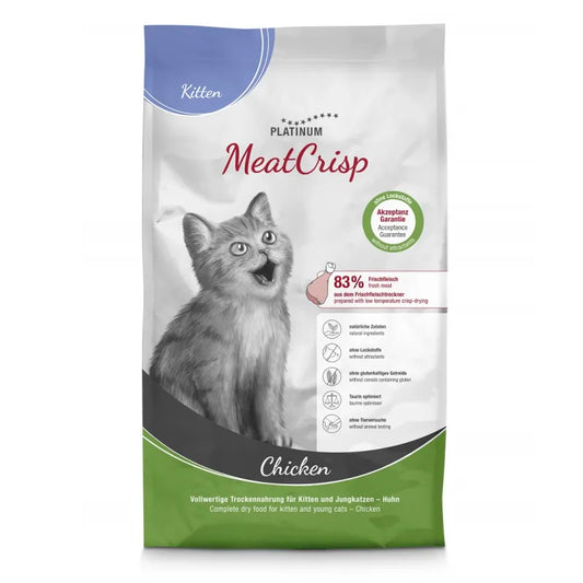 Platinum MeatCrisp Chicken subalansuotas visavertis sausas pašaras kačiukams