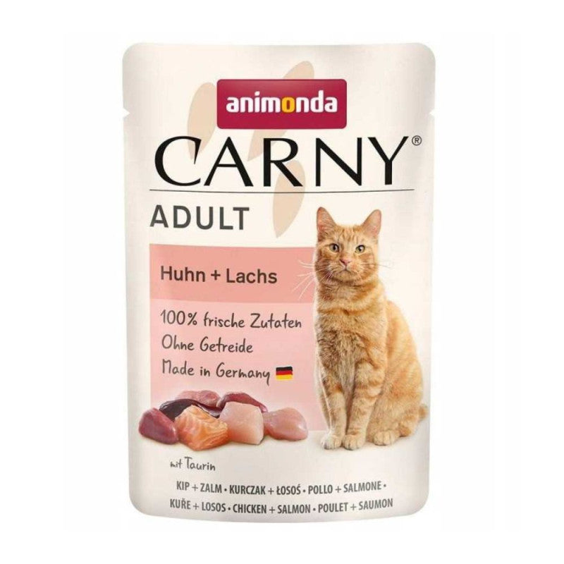 Animonda Carny konservai su lašiša ir vištiena katėms
