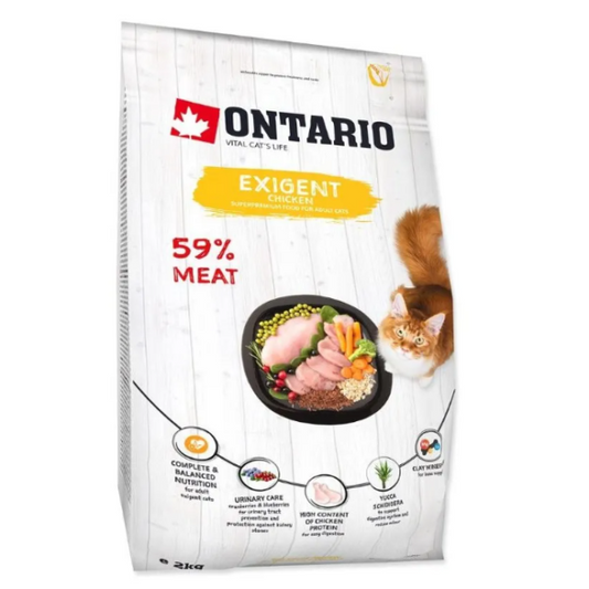 Ontario Cat Exigent 2kg (Išrankioms)