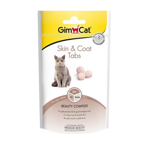 GIMCAT SKIN & COAT TABS 40G skanėstai katėms