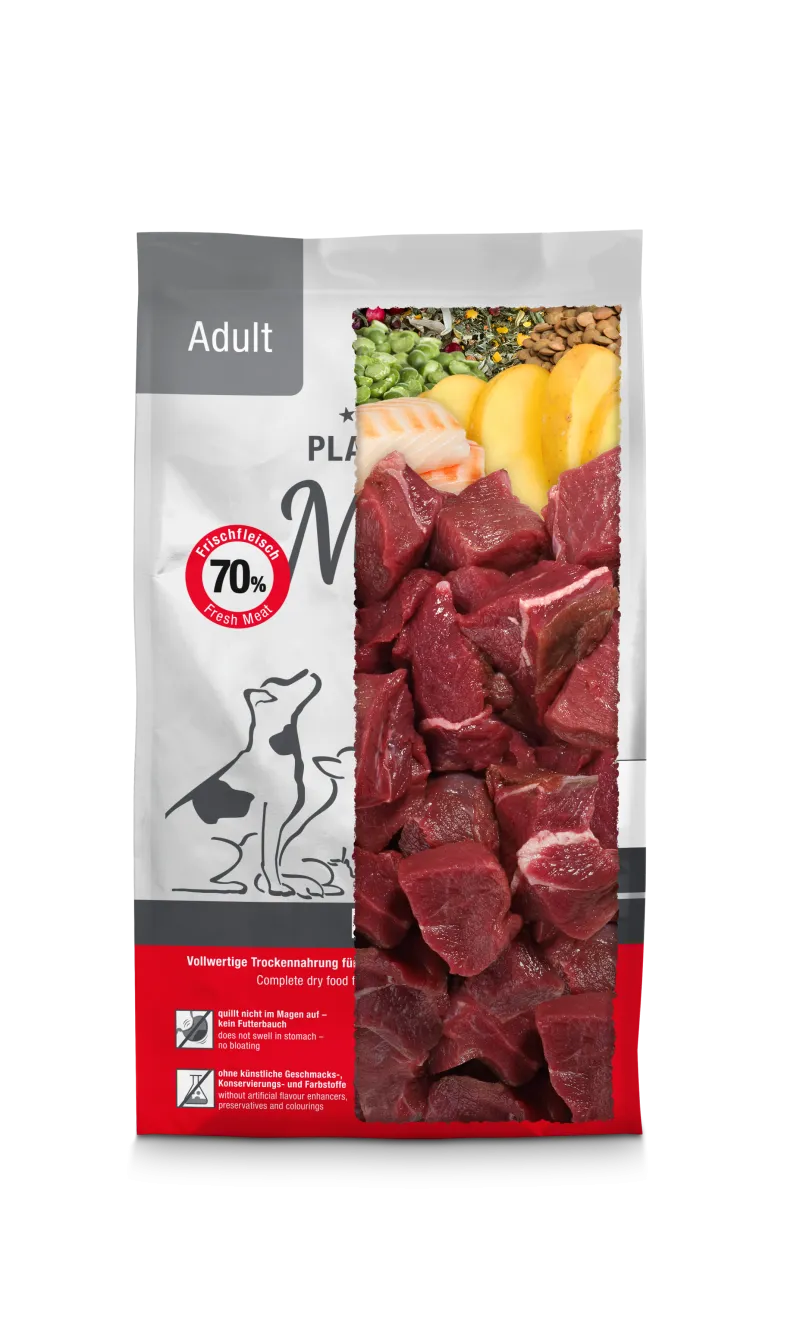 Platinum Adult Mini sausas pašaras mažų veislių šunims su jautiena 900g