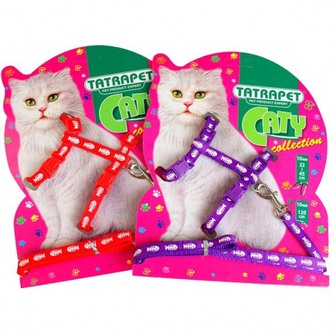 Petnešos su pavadėliu katėms CATY fish