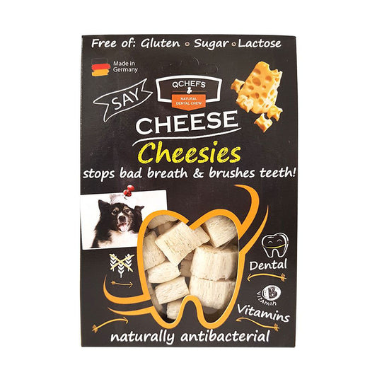 QChefs Natural Dental Fitness Cheesies skanėstai 65g