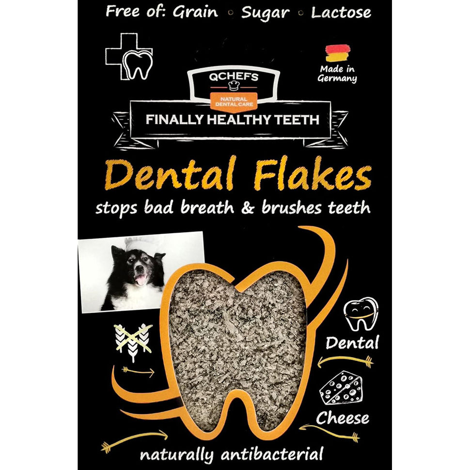 QChefs Dental Flakes for Dogs maisto priedas šunų burnos higienai 90g