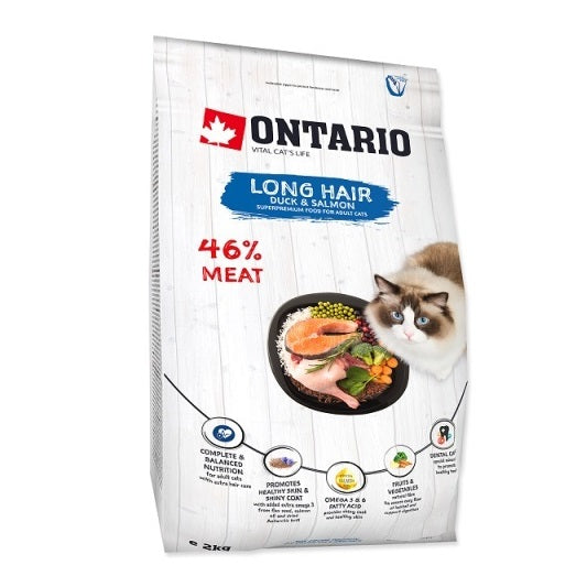Ontario Cat Longhair 2kg (Ilgaplaukiams)