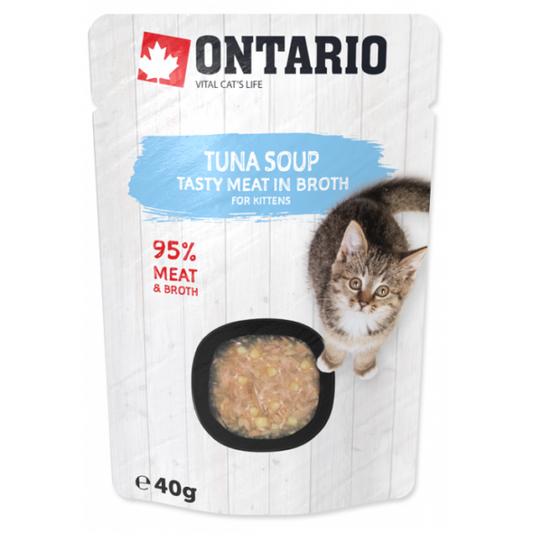 Ontario Kitten Soup Tuna, Rice & Vegetables 40g (Sriuba)