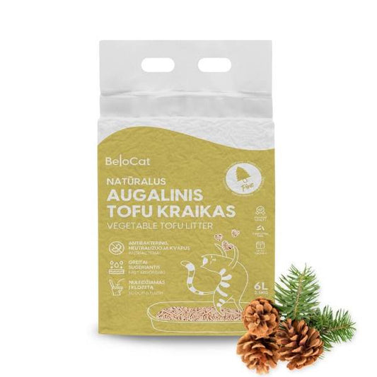 Belocat TOFU kraikas 6L/2,5kg (Pušies kvapo)