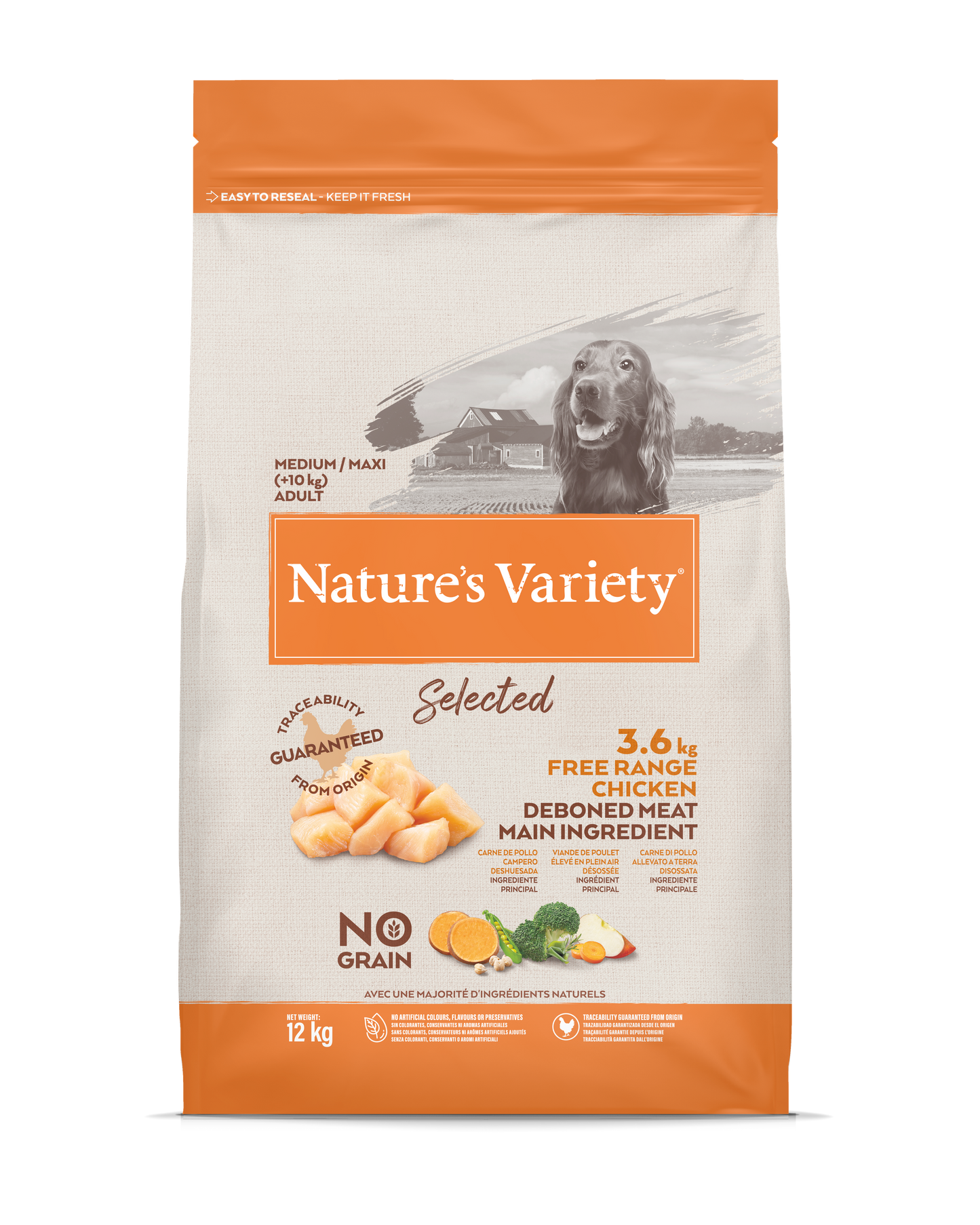 Selected Med/Max Adult (vištiena) 12 kg