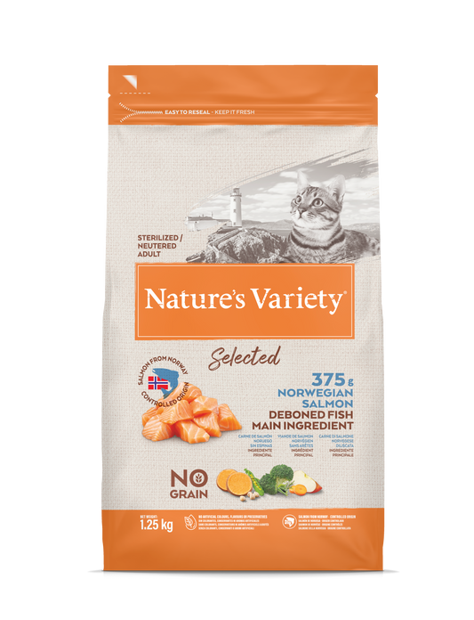 Selected Sterilized Cat (norvegiška lašiša) 1,25 kg