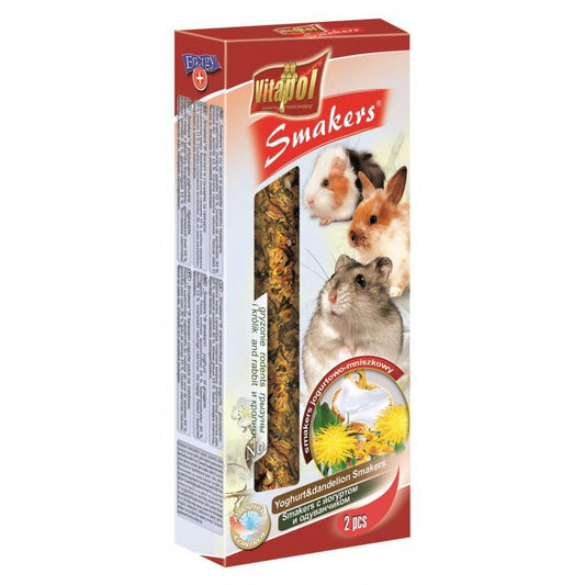 Vitapol Smakers skanėstas triušiams ir graužikams su jogurtu ir kiaulpienėmis 90g