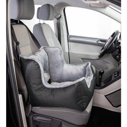 TRIXIE Automobilinis guolis, tvirt. prie sėdynės, 50x40x50 cm, juoda-pilka