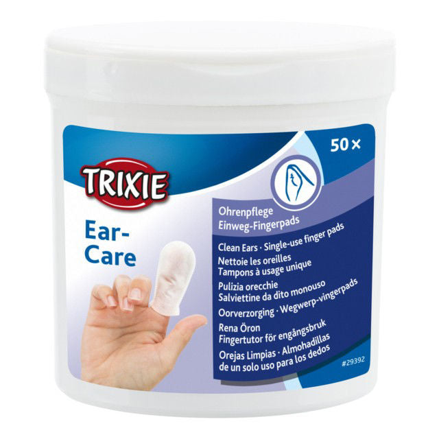 Trixie Antpirščiai ausų priežiūrai, 50 vnt.