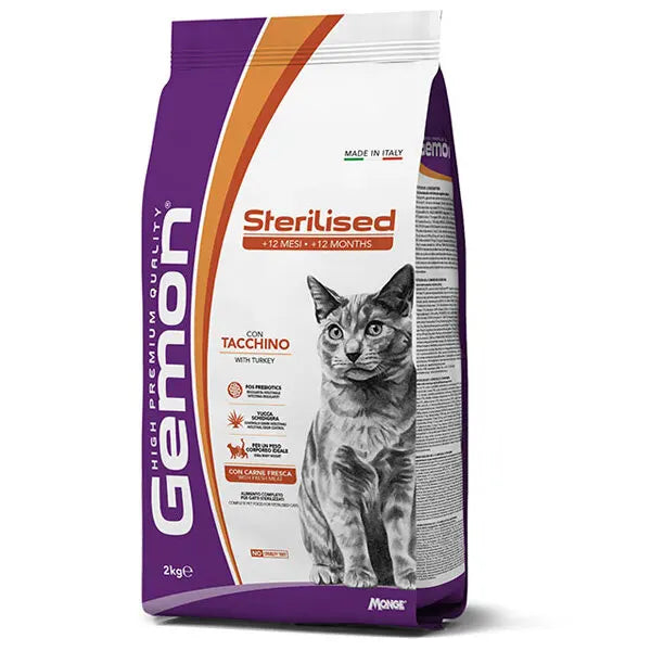 GEMON - Dry Cat Sterilized su kalakutiena 2 kg