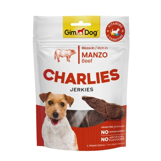GimDog CHARLIES jautienos gabalėliu užkandžiai 70 g
