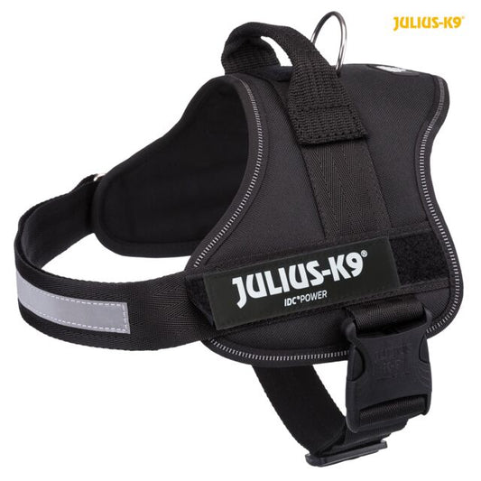 K9®Powerharness, L/1: 63–85 cm/50 mm, juodos