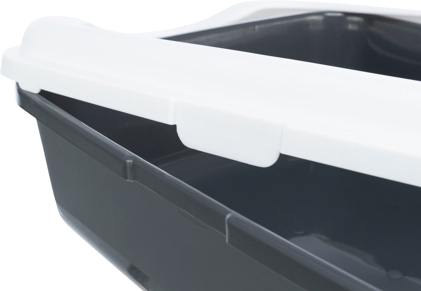 TRIXIE Classic kačių tualetas su kraštais 37x15x47 cm, t. pilka/balta