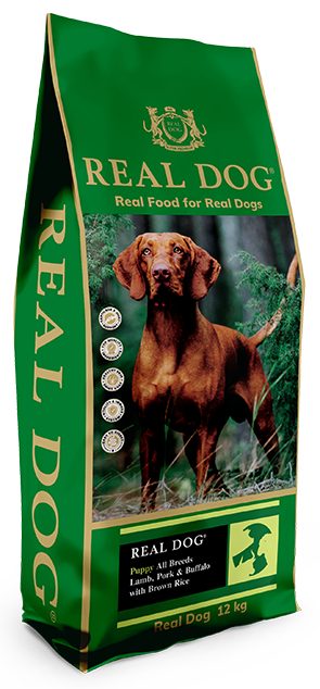 Real Dog SP Puppy All Breeds Lamb, Pork & Buffalo with Brown Rice 12 kg