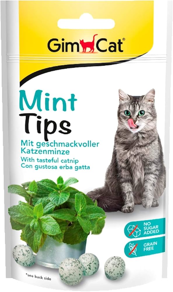 GIMCAT MINT TIPS 40G skanėstai katėms