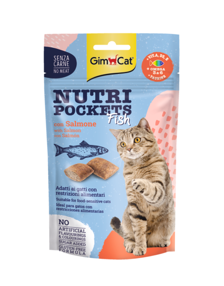 GIMCAT NUTRI POCKETS Fish with Salmon 60 G