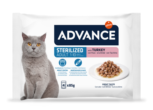 AC Wet Sterilized Turkey Flow 4*85g