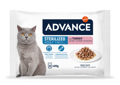 AC Wet Sterilized Turkey Flow 4*85g